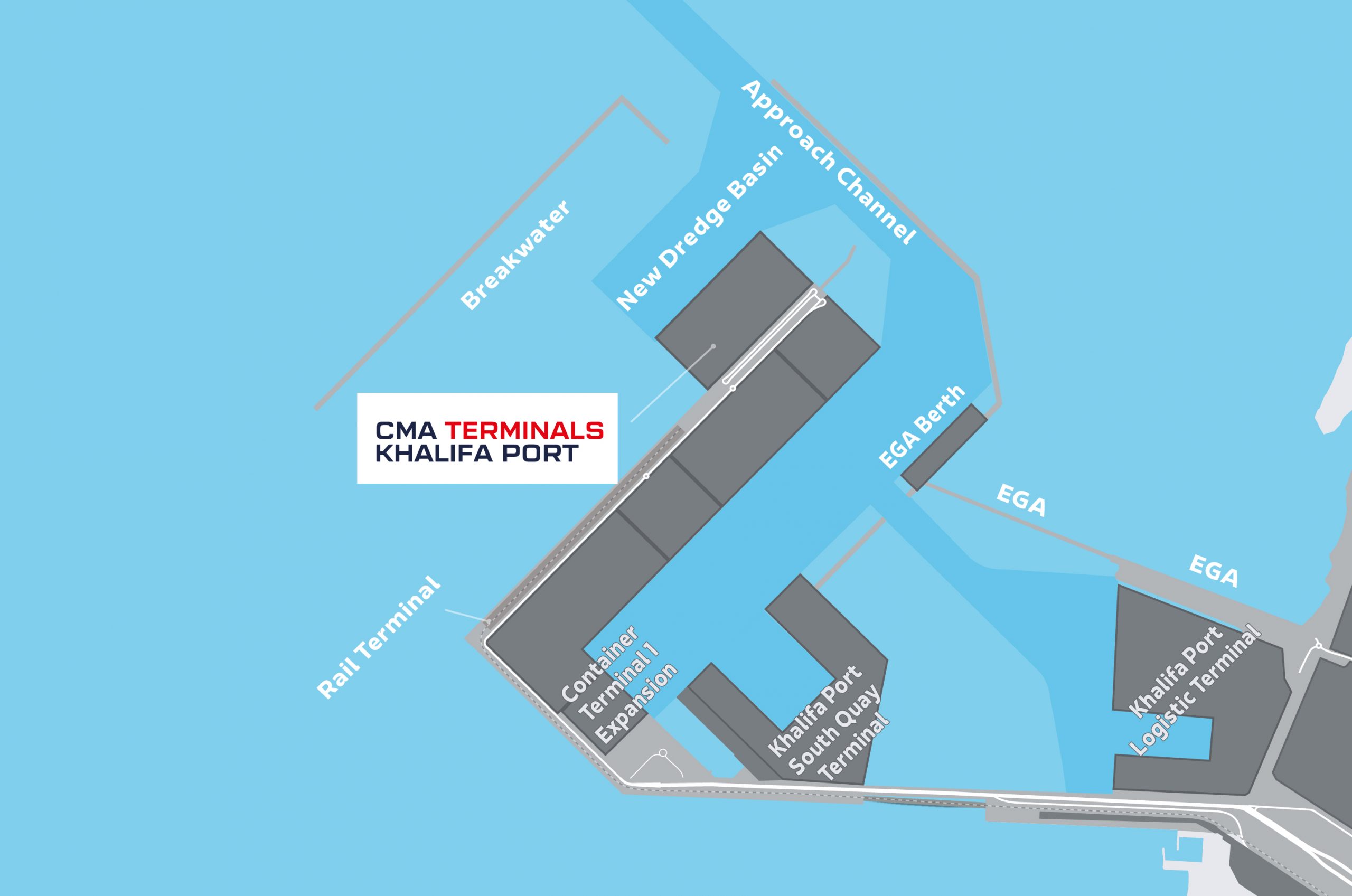 CMA Terminals Khalifa Port Terminals Abu Dhabi Ports